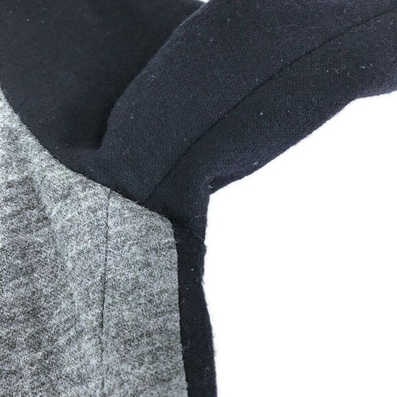 J. Crew Contrast Wool Blend Blazer Women's Size 8 Gray Navy Career Workwear - Picture 5 of 9